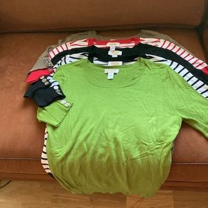 Talbots petite small short sleeve sweaters